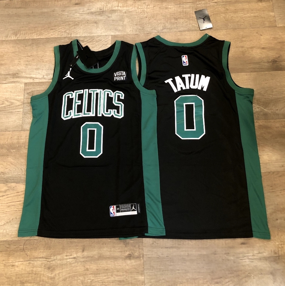 Boston Celtics Jason Tatum Black Jordan Brand Swingman Jersey